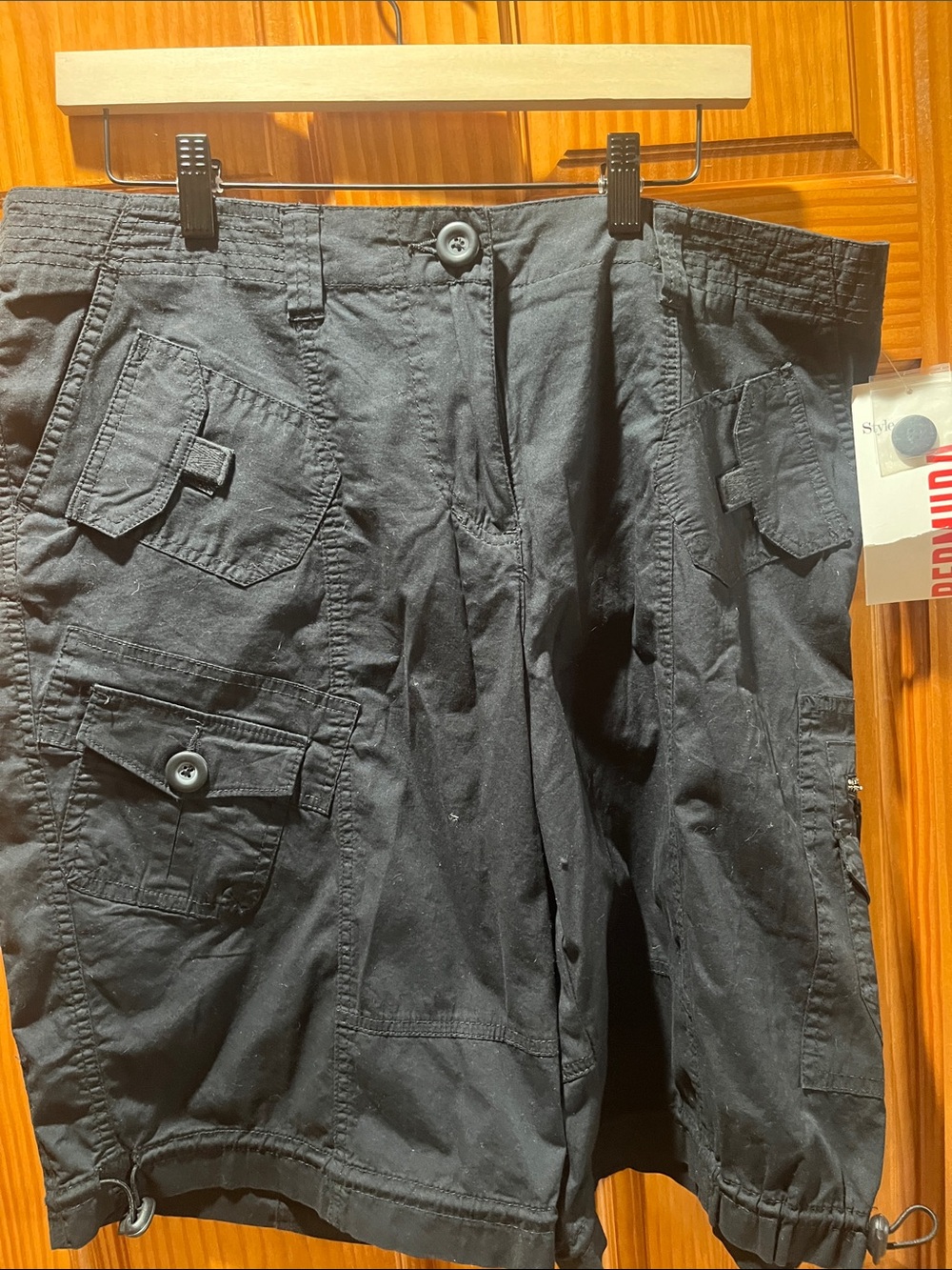 Style & Co. Black Women's Cargo Shorts with Utility Pockets